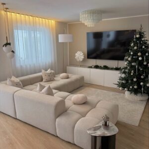 7 seater l shaped bubbled sofa